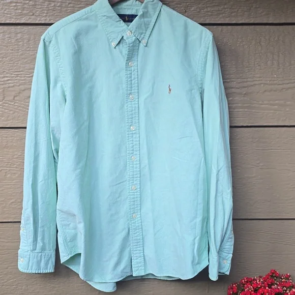 Polo Ralph Lauren Mint Green Button-down Shirt Large - Picture 6 of 12